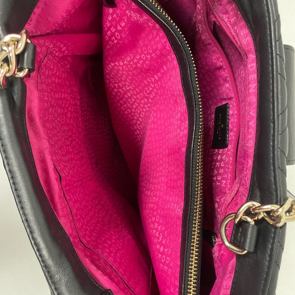 Kate Spade New York Gold Hardware Large Quilted Leather Shoulder Tote in Black - Picture 7 of 10